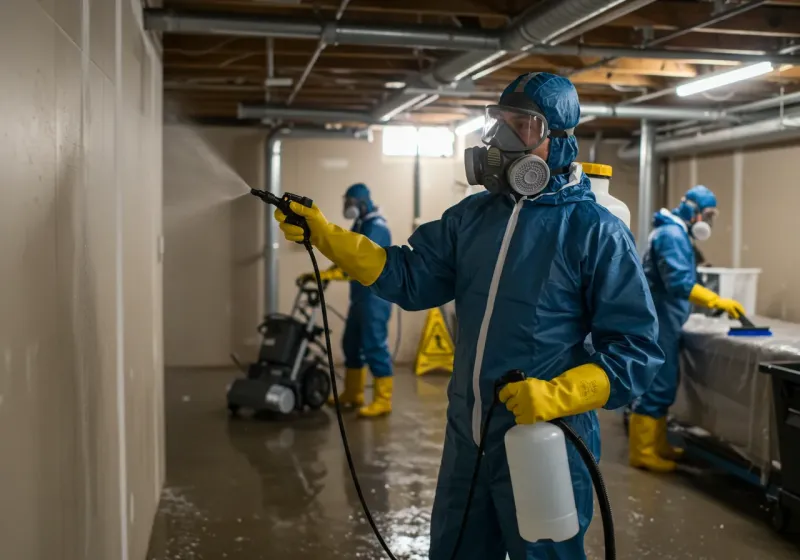 Basement Sanitization and Antimicrobial Treatment process in Doffing, TX